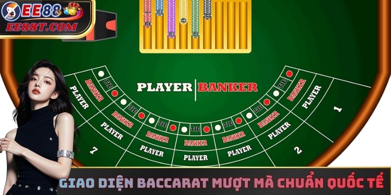 Giao diện Baccarat mượt mà chuẩn quốc tế